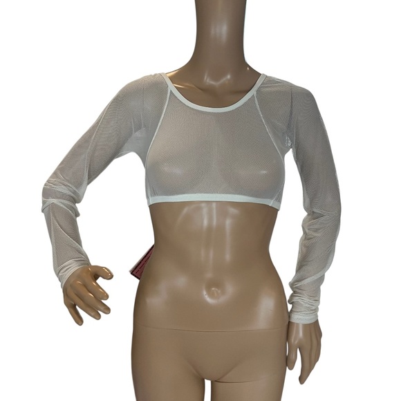 Sleevey Wonders Long Sleeve Mesh Coverup - Picture 1 of 8